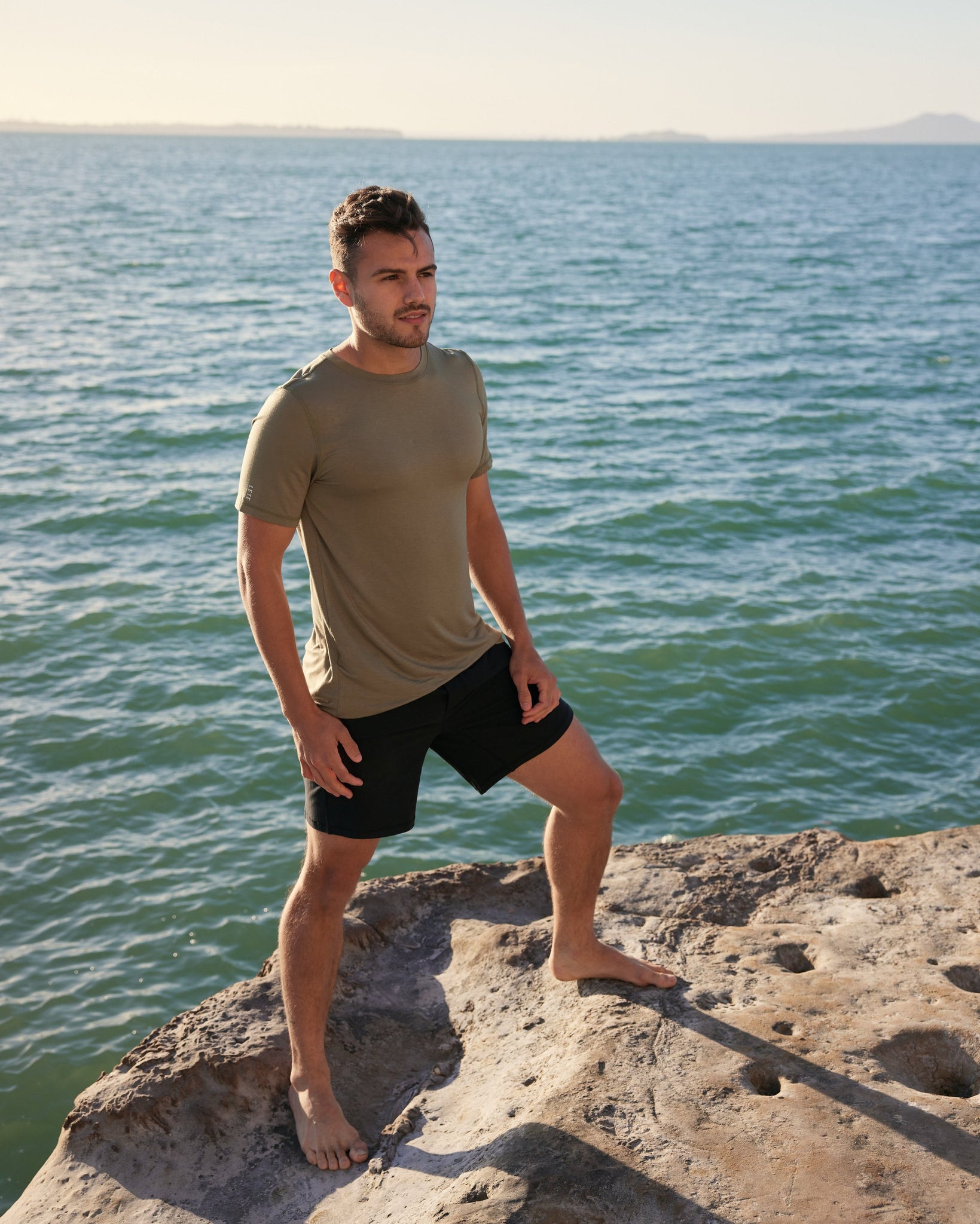 Piha Fitted T-Shirt | Lichen Green