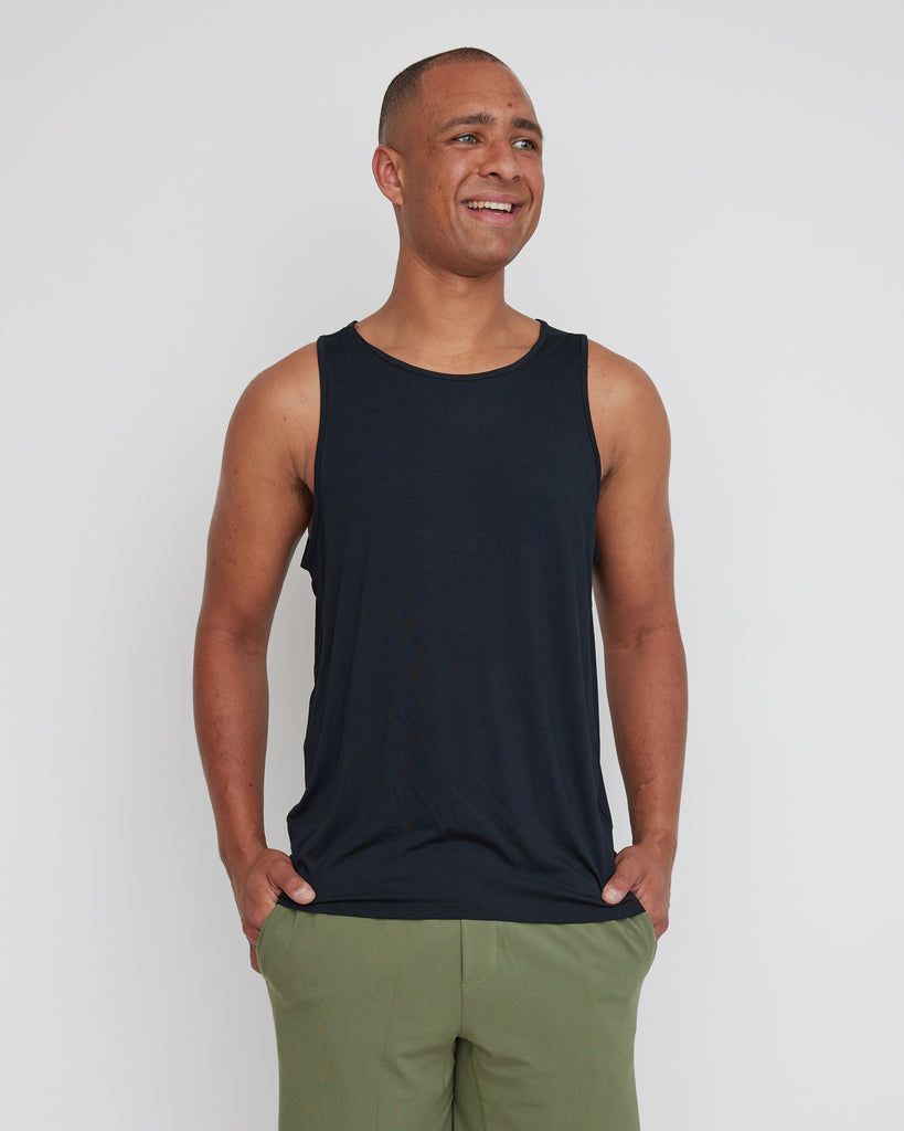 Waipu Singlet | Black | Men