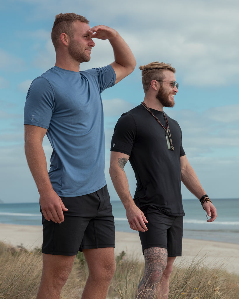 Waihi Loose Fit T-Shirt | Pacific Blue | Men