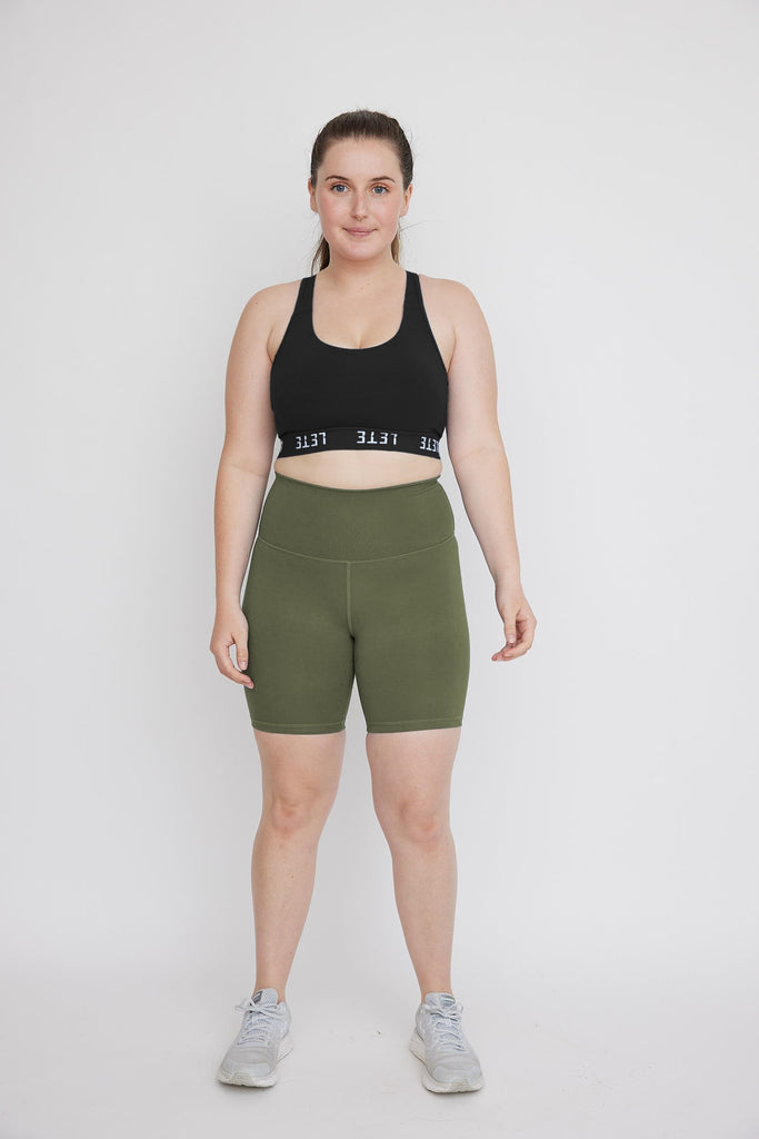 Lete lichen green bamboo shorts