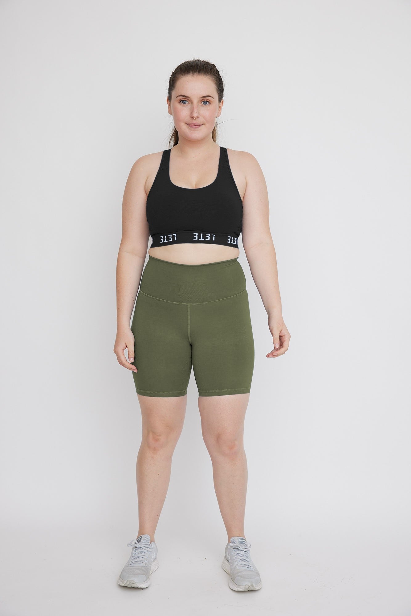 Lete lichen green bamboo shorts